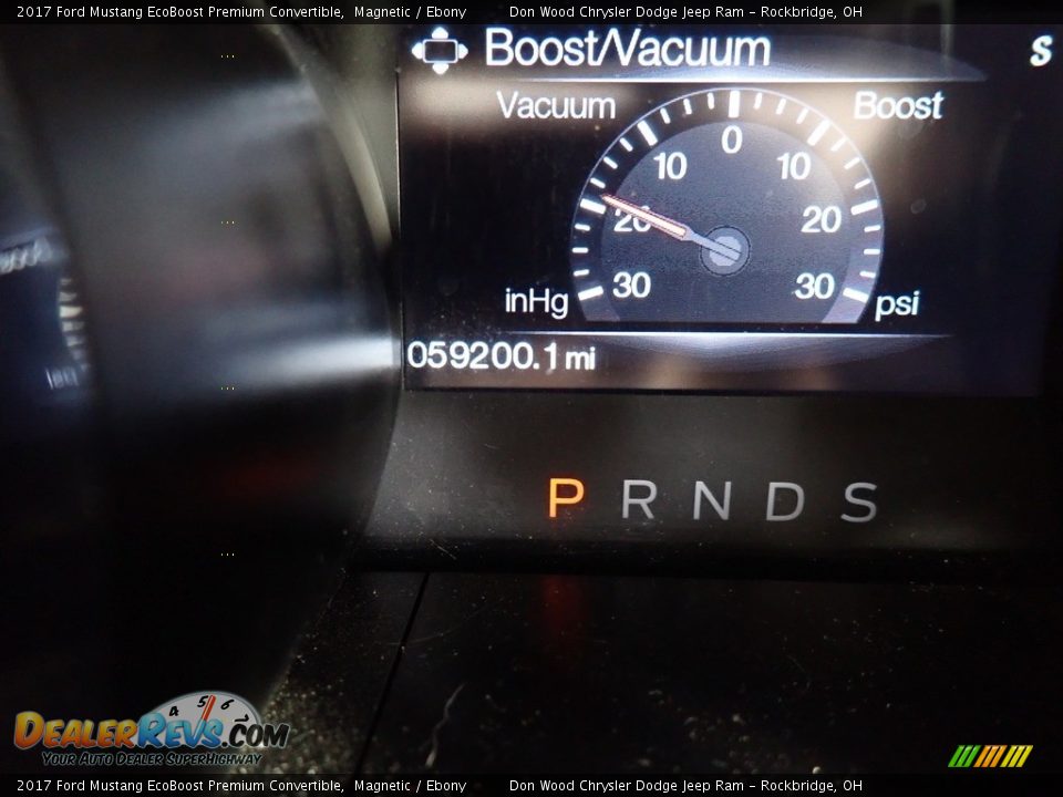 2017 Ford Mustang EcoBoost Premium Convertible Magnetic / Ebony Photo #32