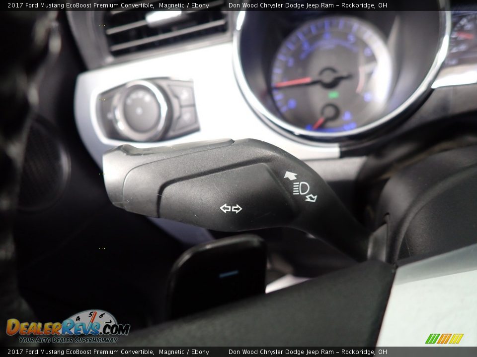 2017 Ford Mustang EcoBoost Premium Convertible Magnetic / Ebony Photo #33