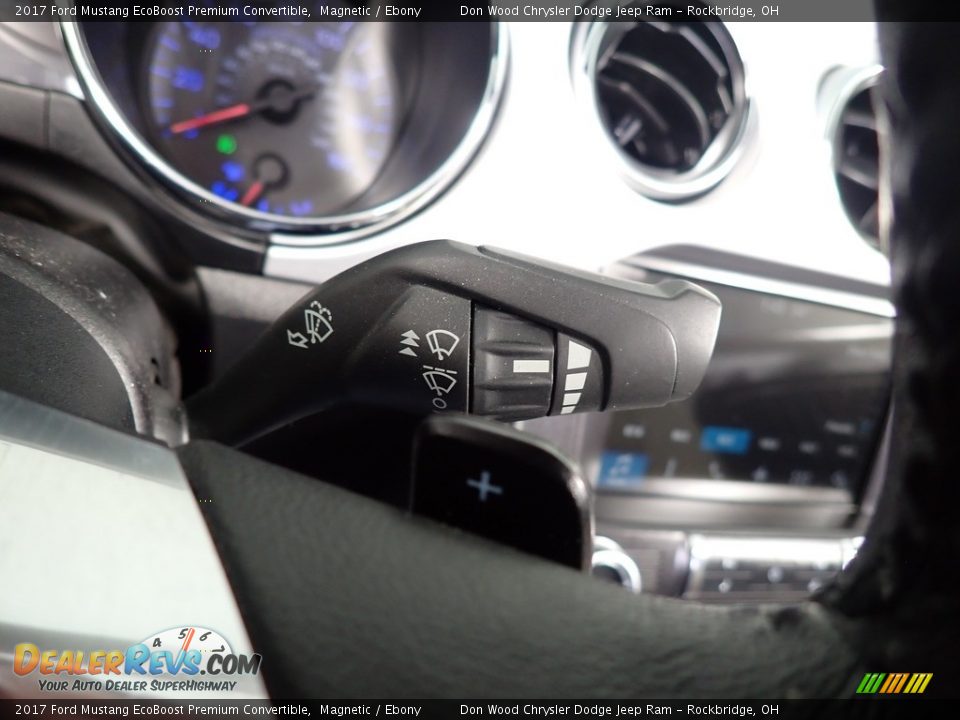 2017 Ford Mustang EcoBoost Premium Convertible Magnetic / Ebony Photo #36