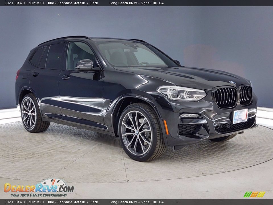 2021 BMW X3 sDrive30i Black Sapphire Metallic / Black Photo #1