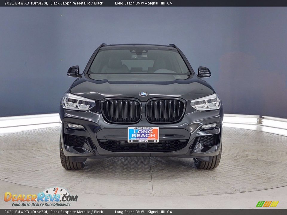 2021 BMW X3 sDrive30i Black Sapphire Metallic / Black Photo #2