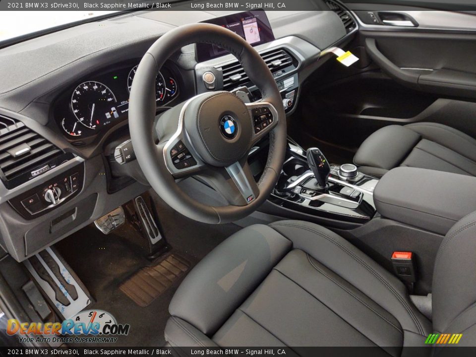 2021 BMW X3 sDrive30i Black Sapphire Metallic / Black Photo #12