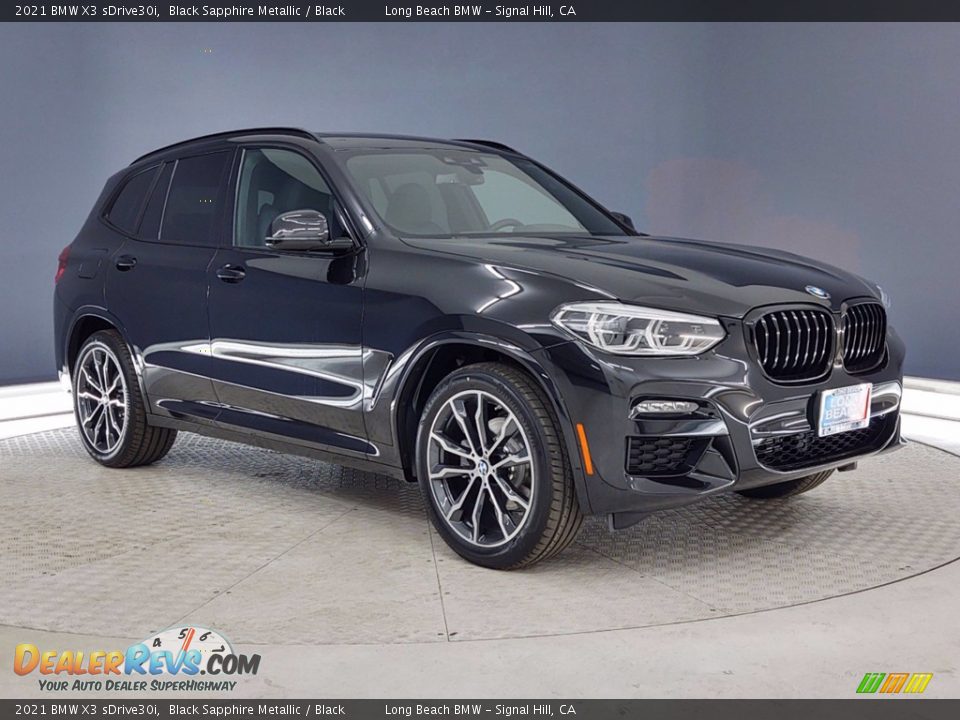 2021 BMW X3 sDrive30i Black Sapphire Metallic / Black Photo #27