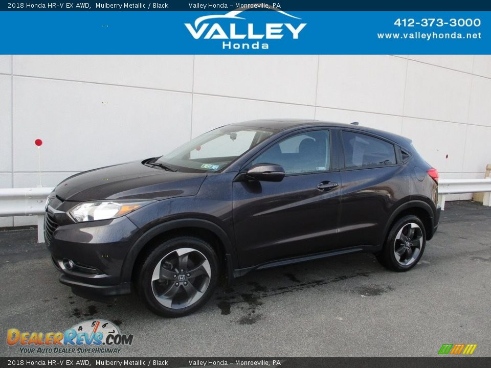 2018 Honda HR-V EX AWD Mulberry Metallic / Black Photo #1