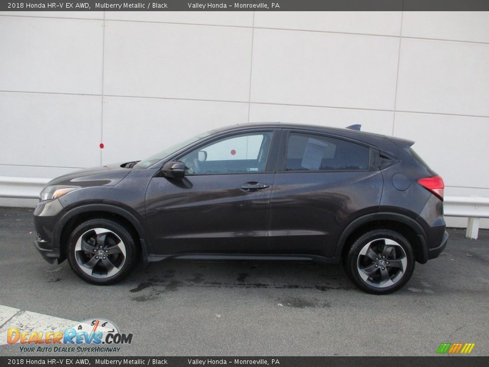 2018 Honda HR-V EX AWD Mulberry Metallic / Black Photo #2