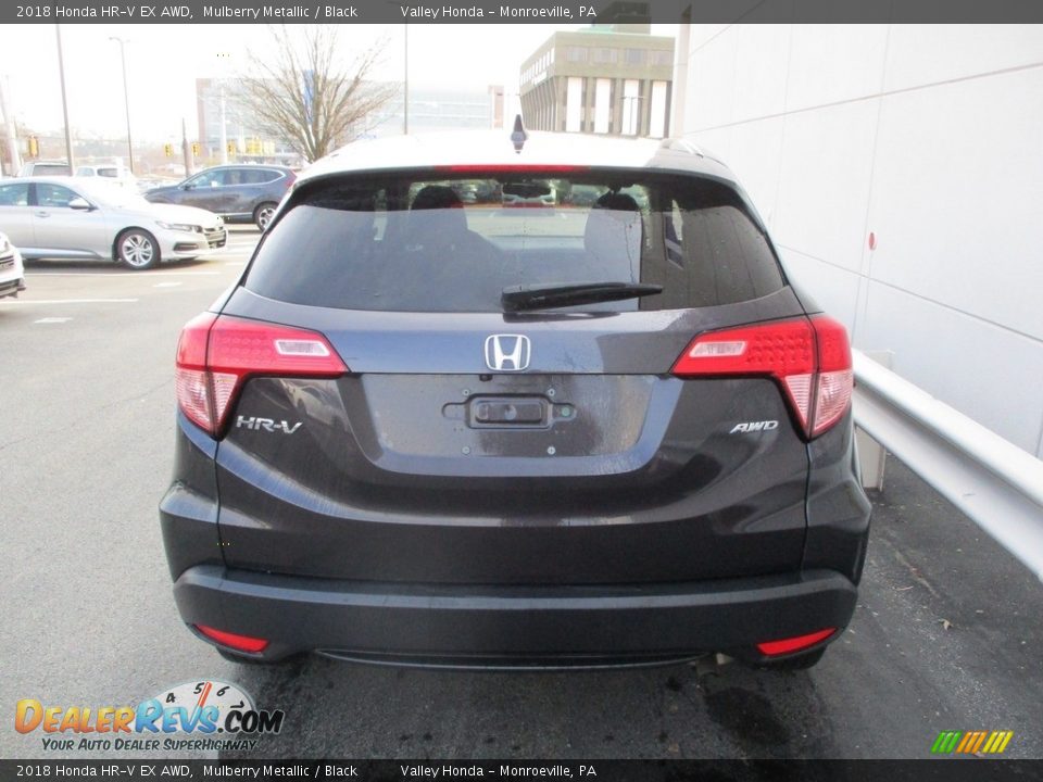 2018 Honda HR-V EX AWD Mulberry Metallic / Black Photo #4