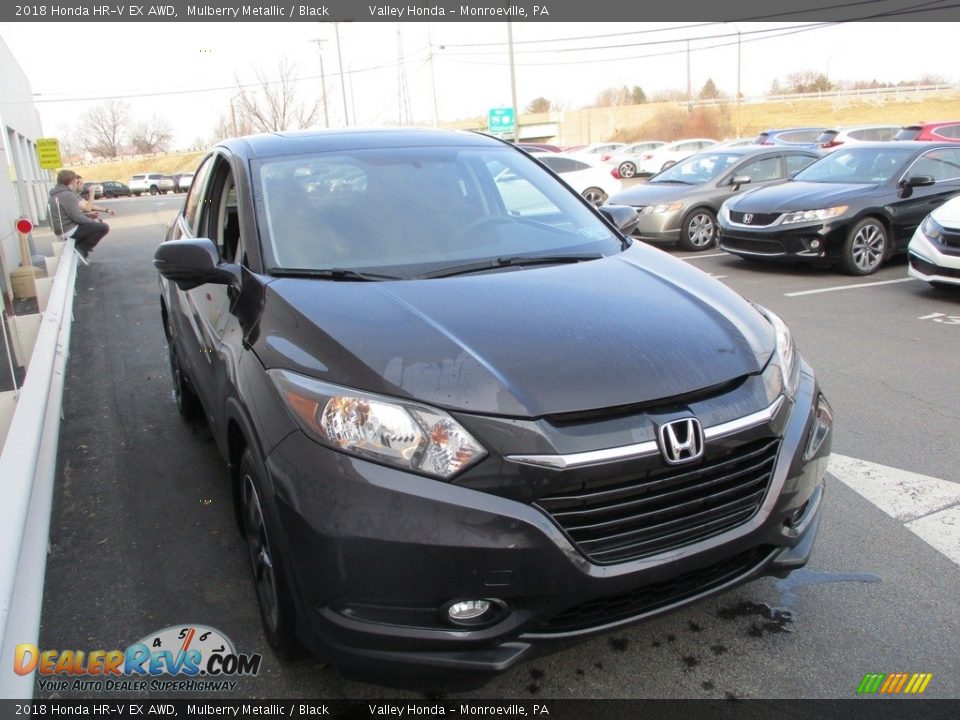 2018 Honda HR-V EX AWD Mulberry Metallic / Black Photo #7