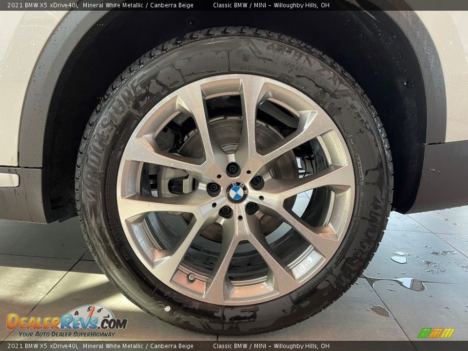 2021 BMW X5 xDrive40i Mineral White Metallic / Canberra Beige Photo #5