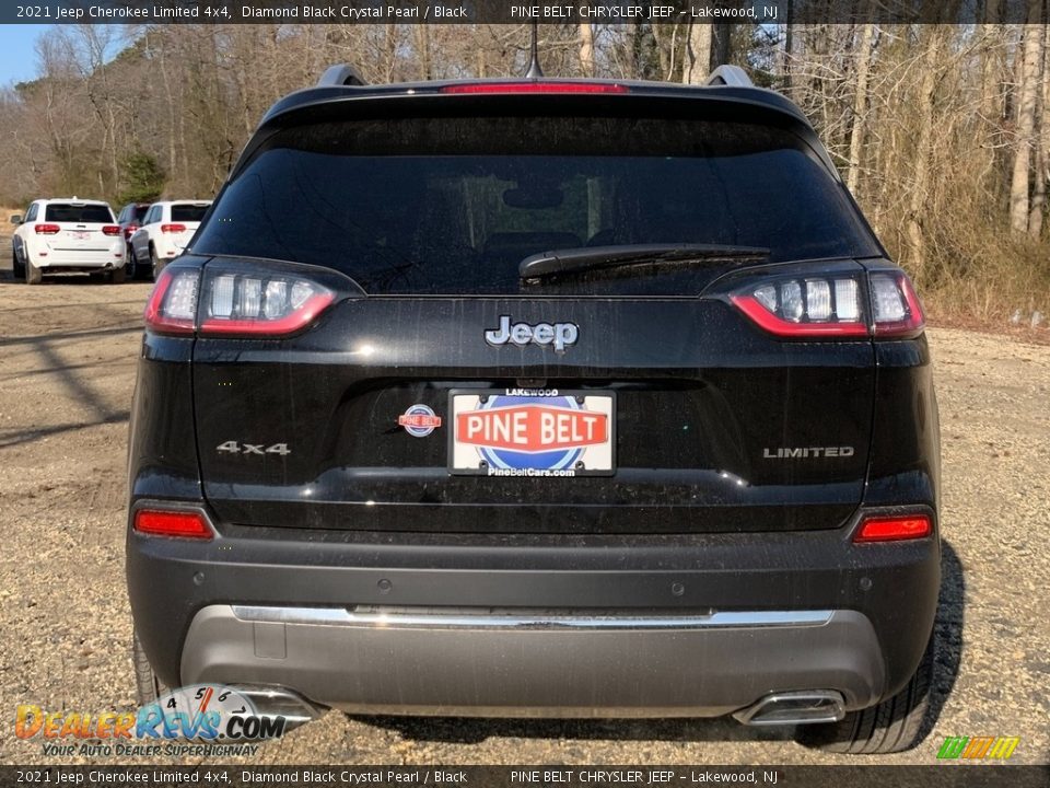 2021 Jeep Cherokee Limited 4x4 Diamond Black Crystal Pearl / Black Photo #5