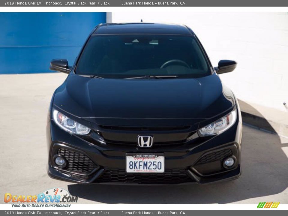 2019 Honda Civic EX Hatchback Crystal Black Pearl / Black Photo #7