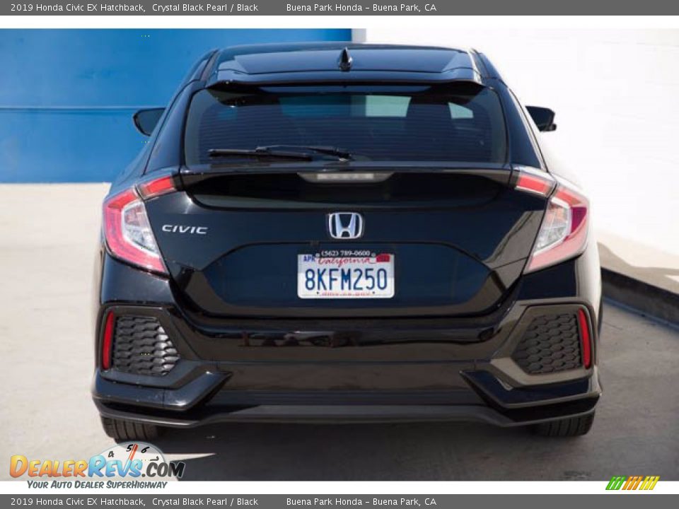 2019 Honda Civic EX Hatchback Crystal Black Pearl / Black Photo #9