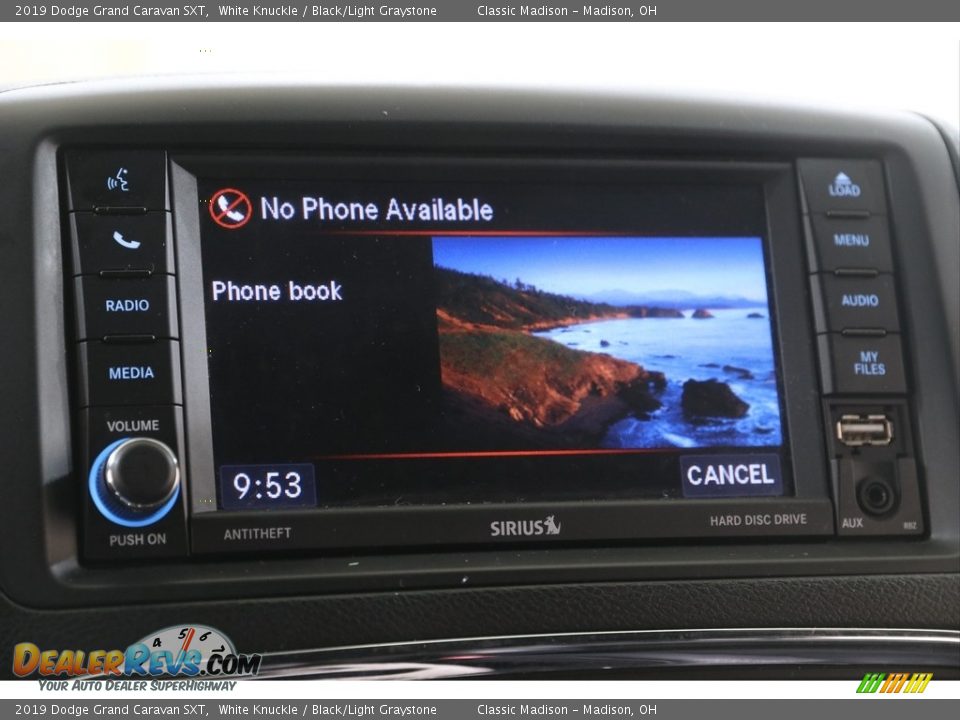 2019 Dodge Grand Caravan SXT White Knuckle / Black/Light Graystone Photo #10