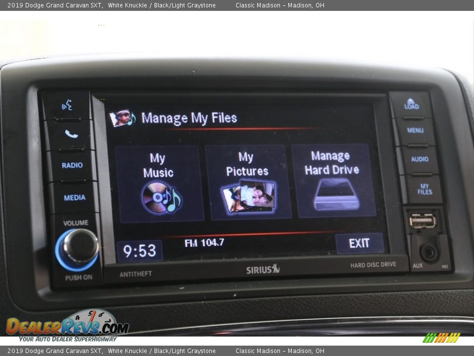 2019 Dodge Grand Caravan SXT White Knuckle / Black/Light Graystone Photo #11