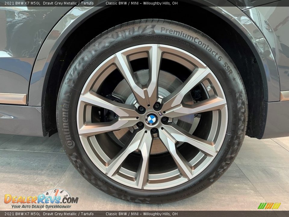 2021 BMW X7 M50i Dravit Grey Metallic / Tartufo Photo #6