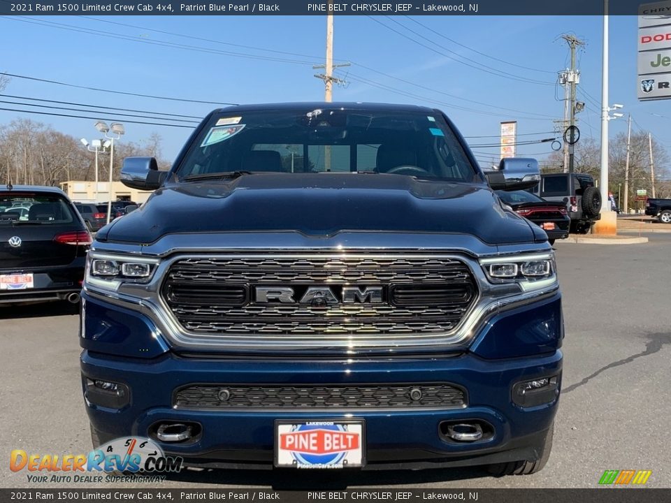 2021 Ram 1500 Limited Crew Cab 4x4 Patriot Blue Pearl / Black Photo #2