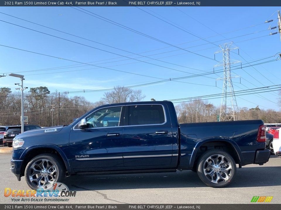 2021 Ram 1500 Limited Crew Cab 4x4 Patriot Blue Pearl / Black Photo #3