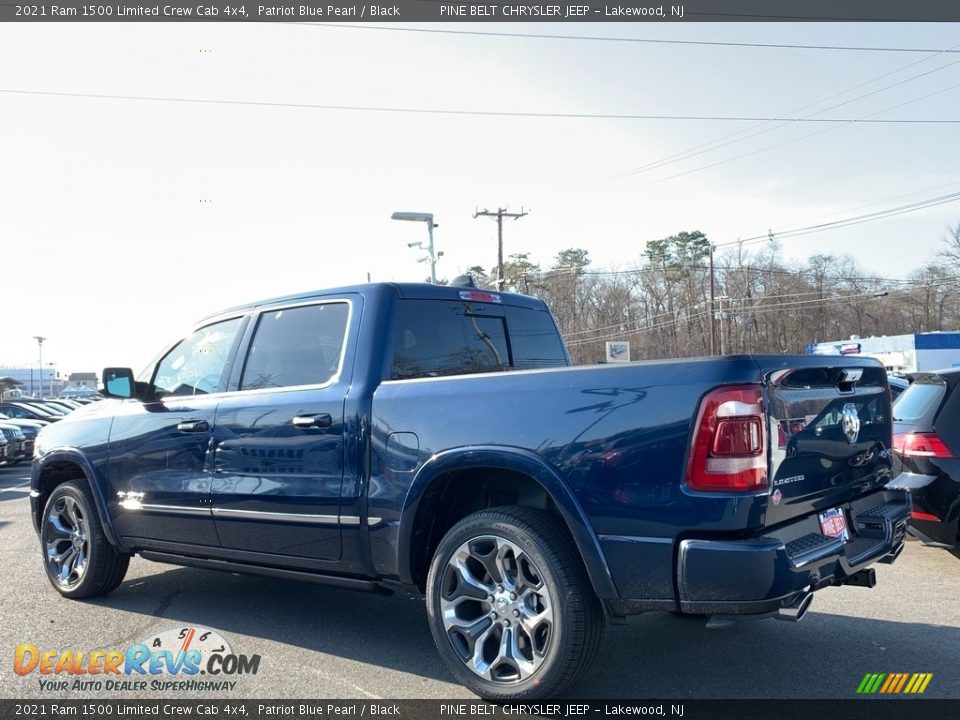 2021 Ram 1500 Limited Crew Cab 4x4 Patriot Blue Pearl / Black Photo #4