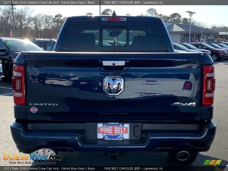 2021 Ram 1500 Limited Crew Cab 4x4 Patriot Blue Pearl / Black Photo #5