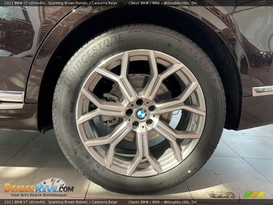 2021 BMW X7 xDrive40i Sparkling Brown Metallic / Canberra Beige Photo #6