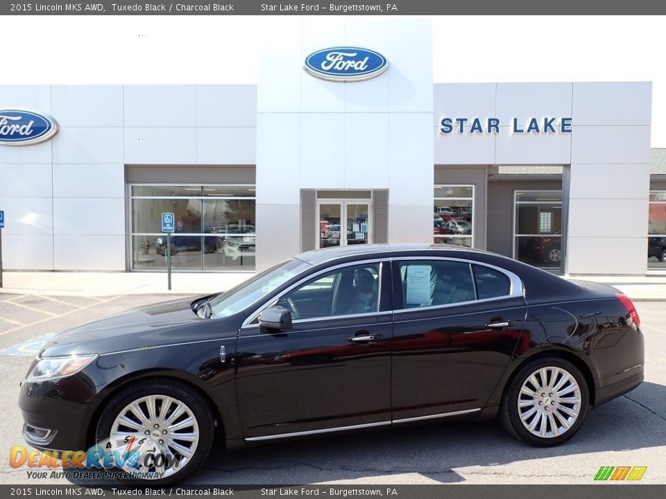 2015 Lincoln MKS AWD Tuxedo Black / Charcoal Black Photo #1