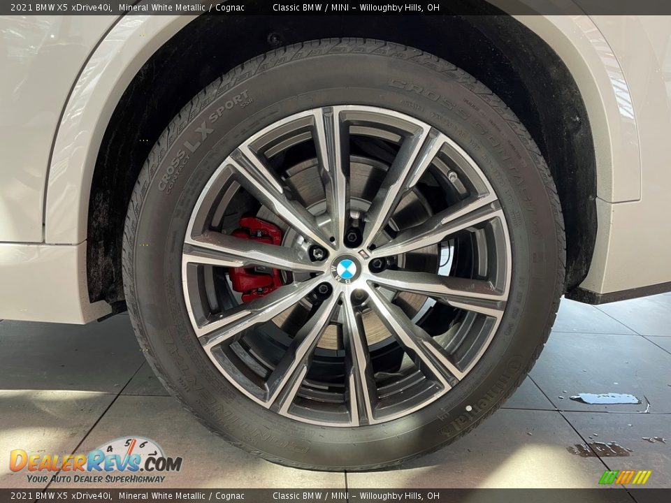 2021 BMW X5 xDrive40i Mineral White Metallic / Cognac Photo #5
