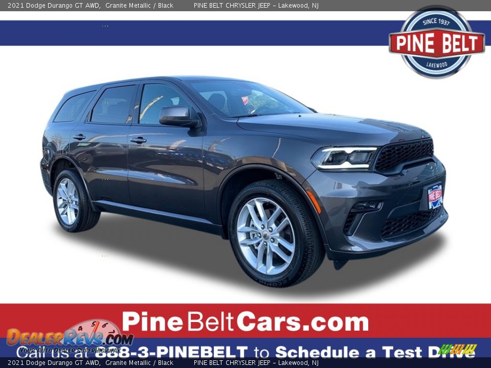 2021 Dodge Durango GT AWD Granite Metallic / Black Photo #1