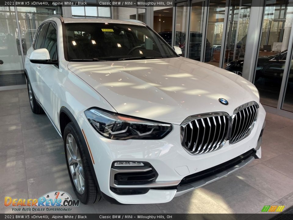 2021 BMW X5 xDrive40i Alpine White / Black Photo #1