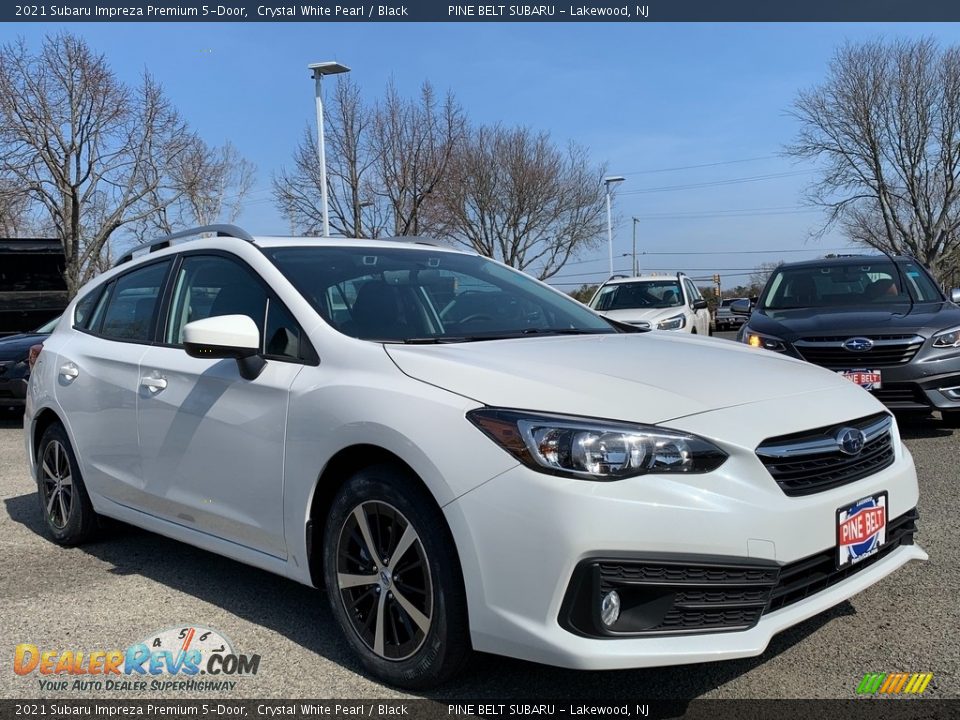 2021 Subaru Impreza Premium 5-Door Crystal White Pearl / Black Photo #1