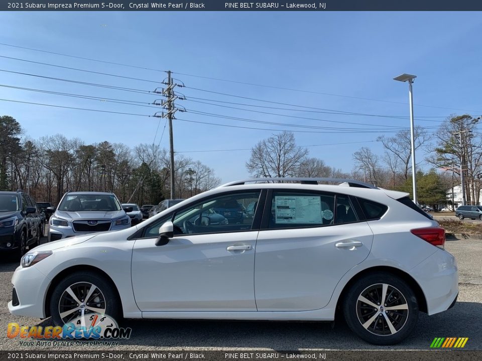 2021 Subaru Impreza Premium 5-Door Crystal White Pearl / Black Photo #4