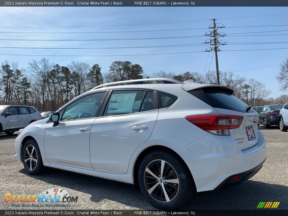 2021 Subaru Impreza Premium 5-Door Crystal White Pearl / Black Photo #6