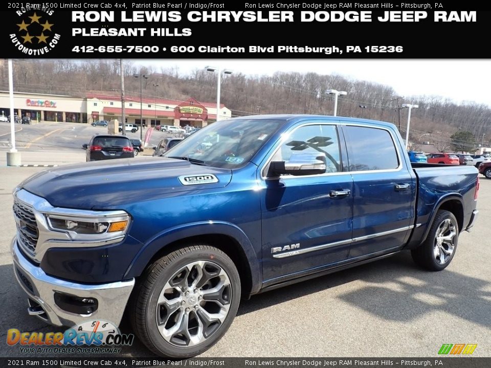 2021 Ram 1500 Limited Crew Cab 4x4 Patriot Blue Pearl / Indigo/Frost Photo #1