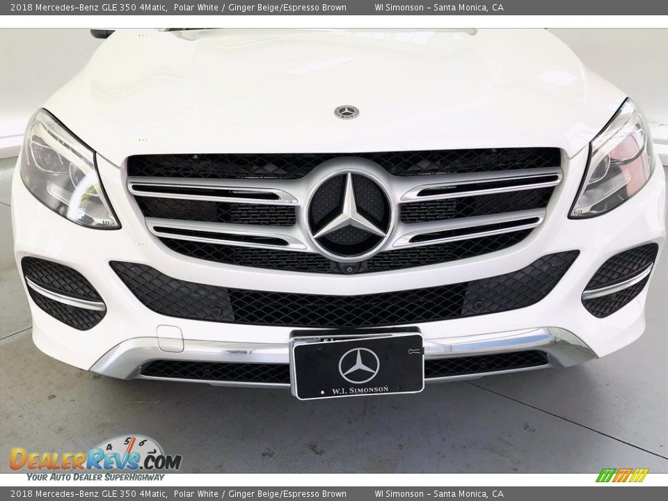 2018 Mercedes-Benz GLE 350 4Matic Polar White / Ginger Beige/Espresso Brown Photo #30