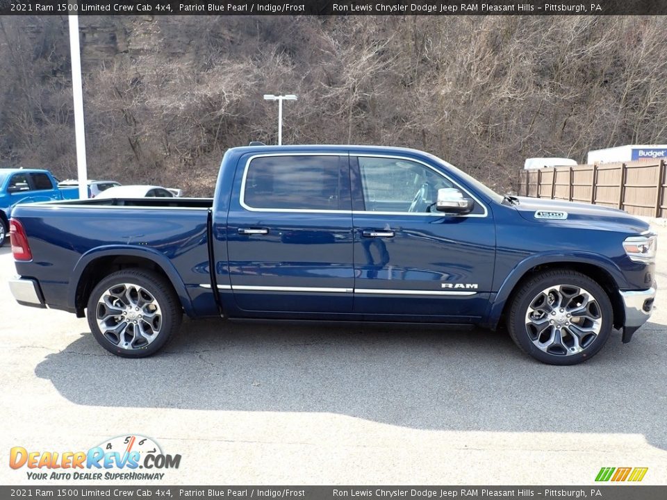 2021 Ram 1500 Limited Crew Cab 4x4 Patriot Blue Pearl / Indigo/Frost Photo #6