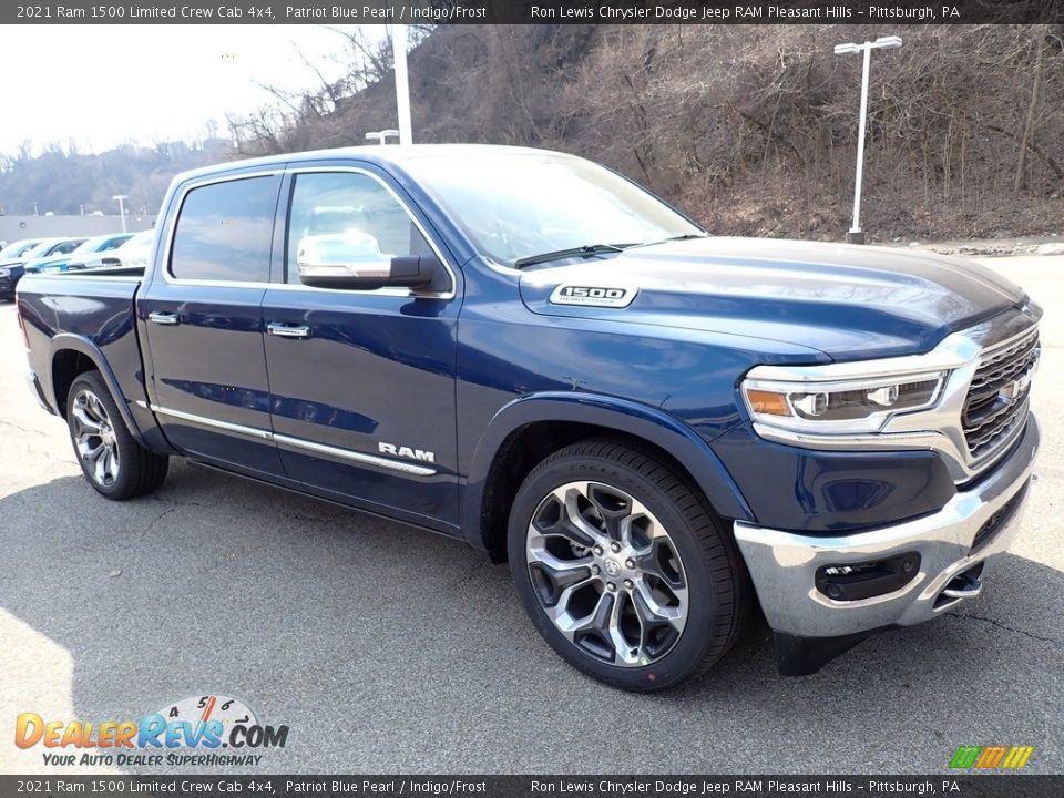 2021 Ram 1500 Limited Crew Cab 4x4 Patriot Blue Pearl / Indigo/Frost Photo #7