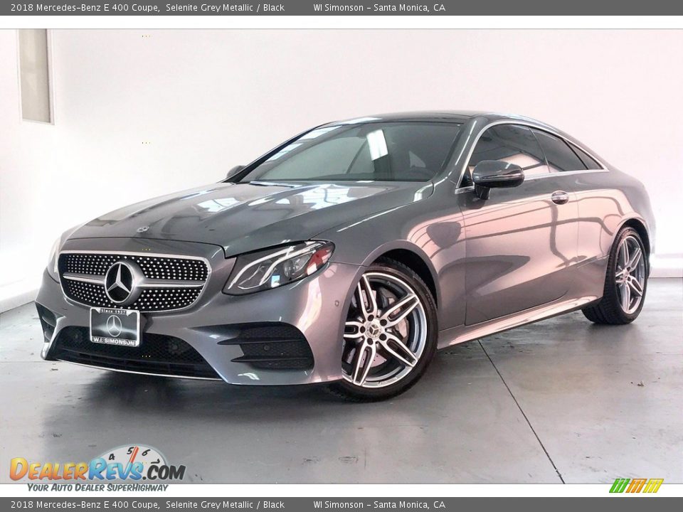 2018 Mercedes-Benz E 400 Coupe Selenite Grey Metallic / Black Photo #12