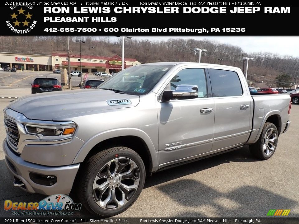 2021 Ram 1500 Limited Crew Cab 4x4 Billet Silver Metallic / Black Photo #1