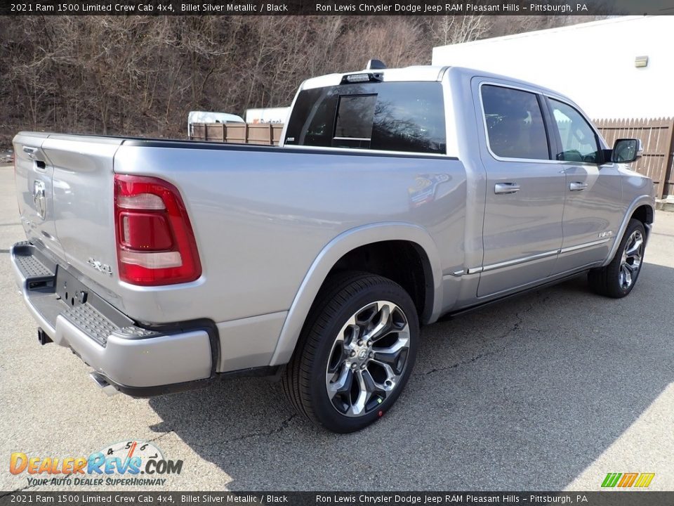 2021 Ram 1500 Limited Crew Cab 4x4 Billet Silver Metallic / Black Photo #5