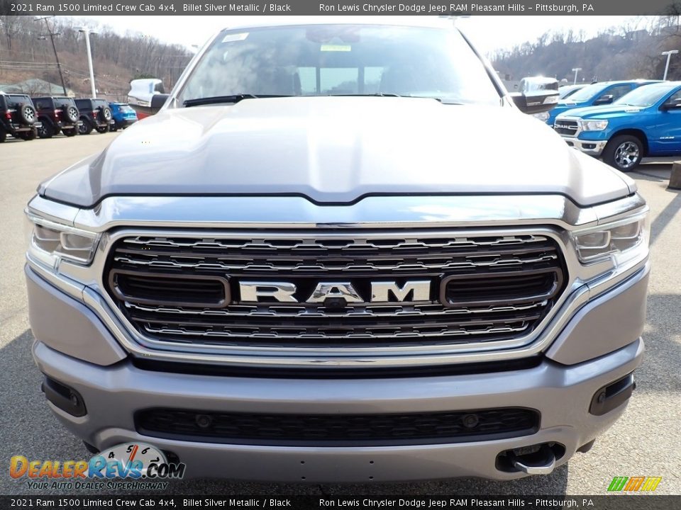 2021 Ram 1500 Limited Crew Cab 4x4 Billet Silver Metallic / Black Photo #8