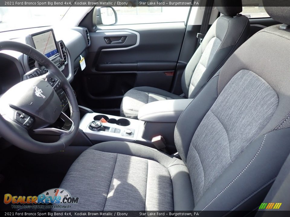 Front Seat of 2021 Ford Bronco Sport Big Bend 4x4 Photo #10