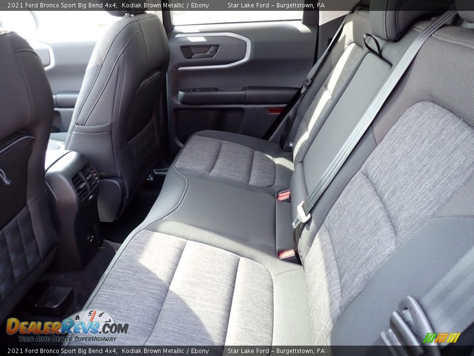 Rear Seat of 2021 Ford Bronco Sport Big Bend 4x4 Photo #11