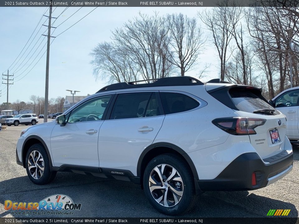 2021 Subaru Outback 2.5i Limited Crystal White Pearl / Slate Black Photo #6