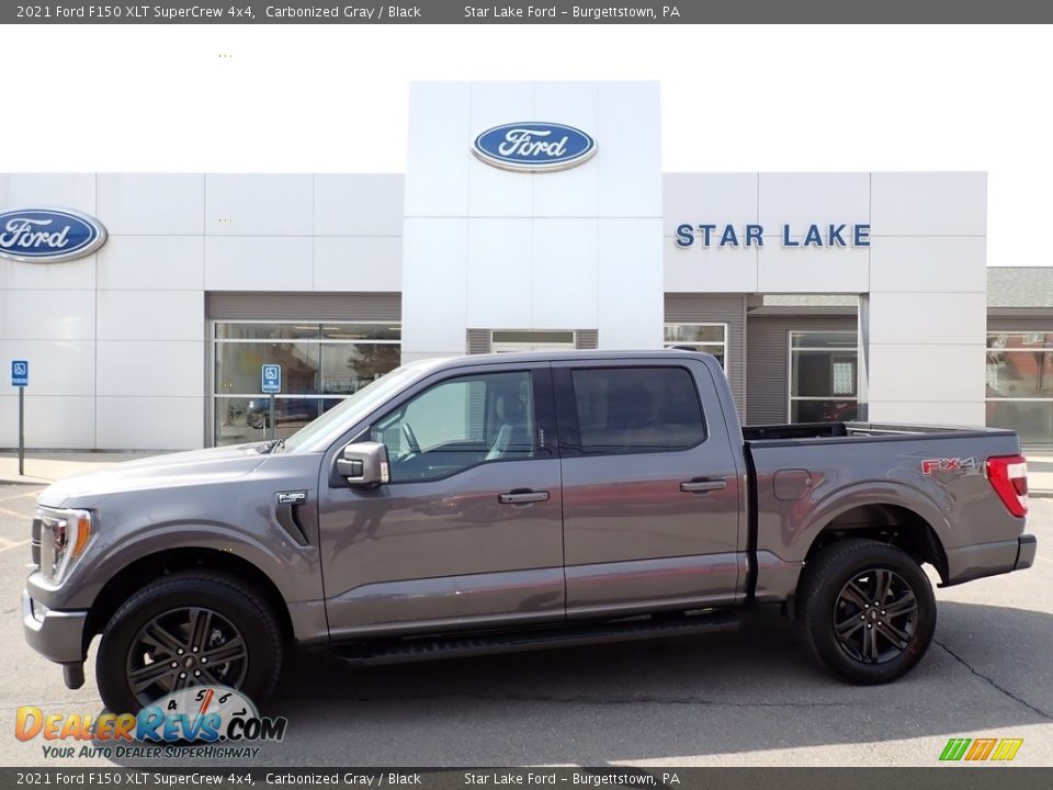 2021 Ford F150 XLT SuperCrew 4x4 Carbonized Gray / Black Photo #1