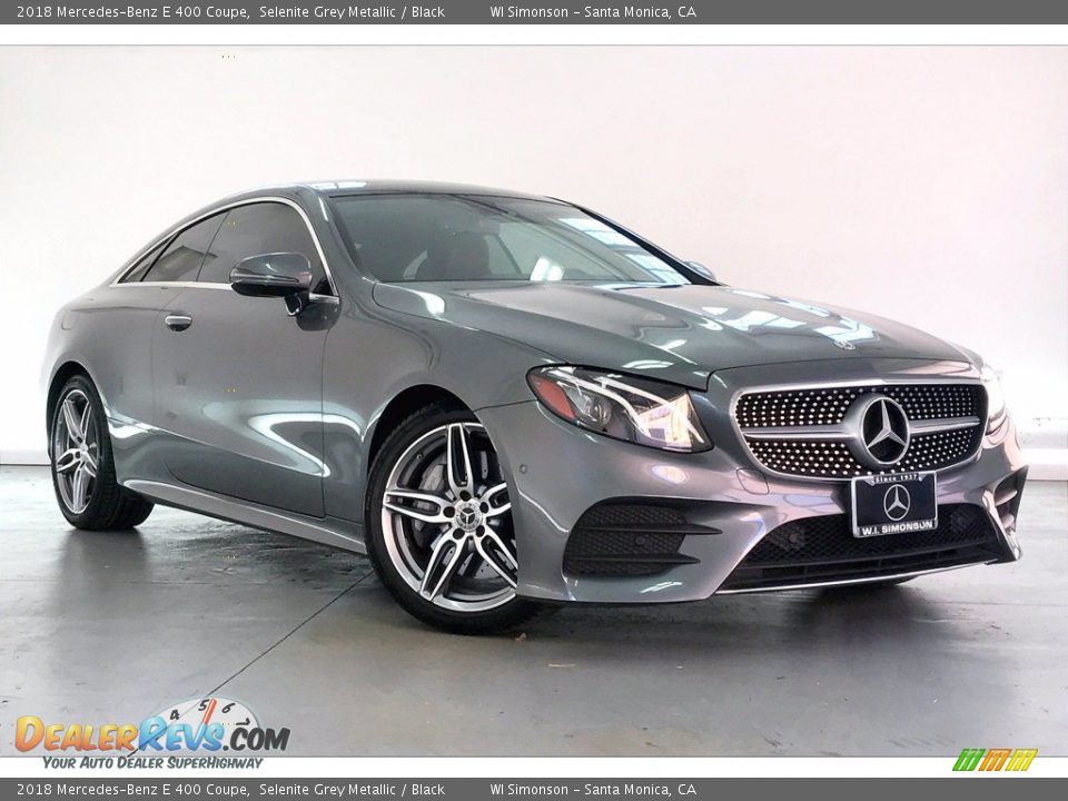 2018 Mercedes-Benz E 400 Coupe Selenite Grey Metallic / Black Photo #34