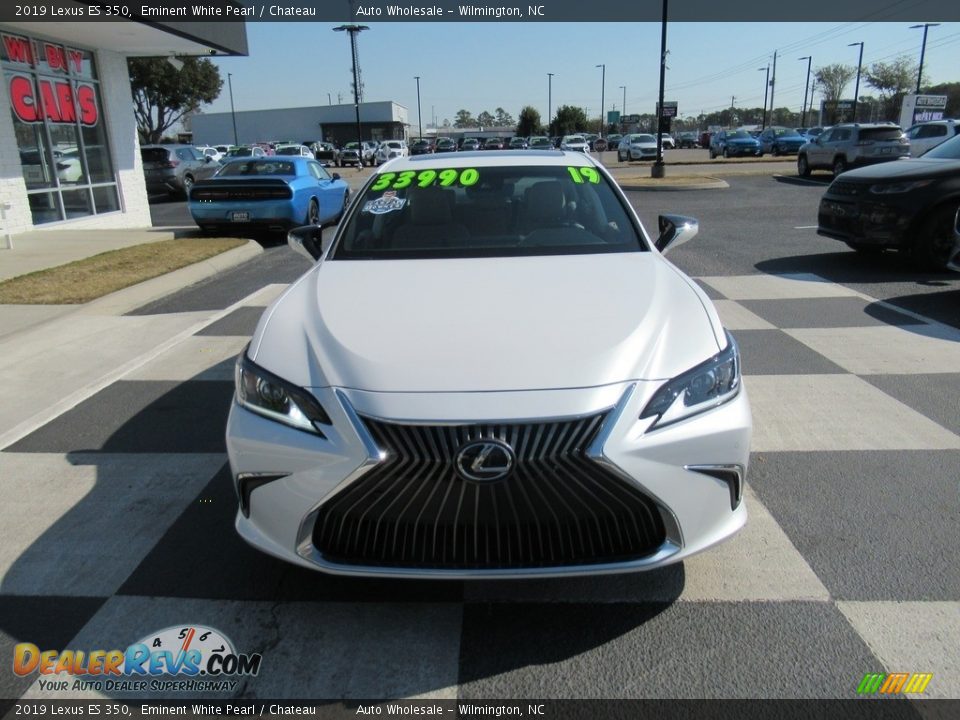 2019 Lexus ES 350 Eminent White Pearl / Chateau Photo #2