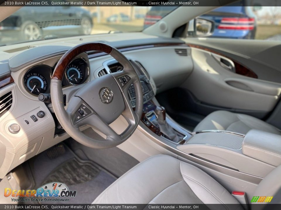2010 Buick LaCrosse CXS Quicksilver Metallic / Dark Titanium/Light Titanium Photo #3