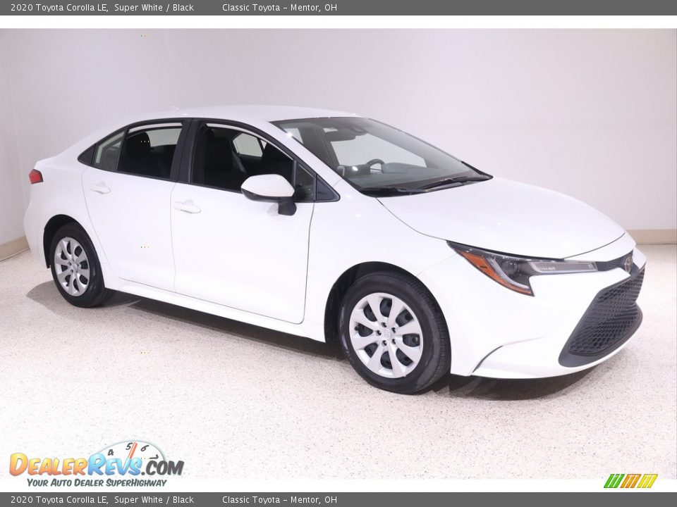 2020 Toyota Corolla LE Super White / Black Photo #1