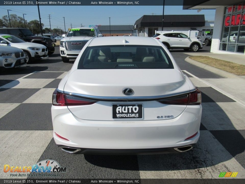 2019 Lexus ES 350 Eminent White Pearl / Chateau Photo #4