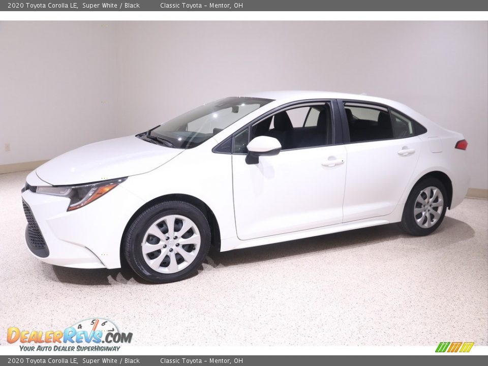 2020 Toyota Corolla LE Super White / Black Photo #3