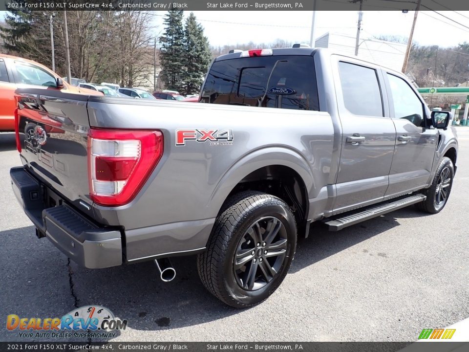 2021 Ford F150 XLT SuperCrew 4x4 Carbonized Gray / Black Photo #5
