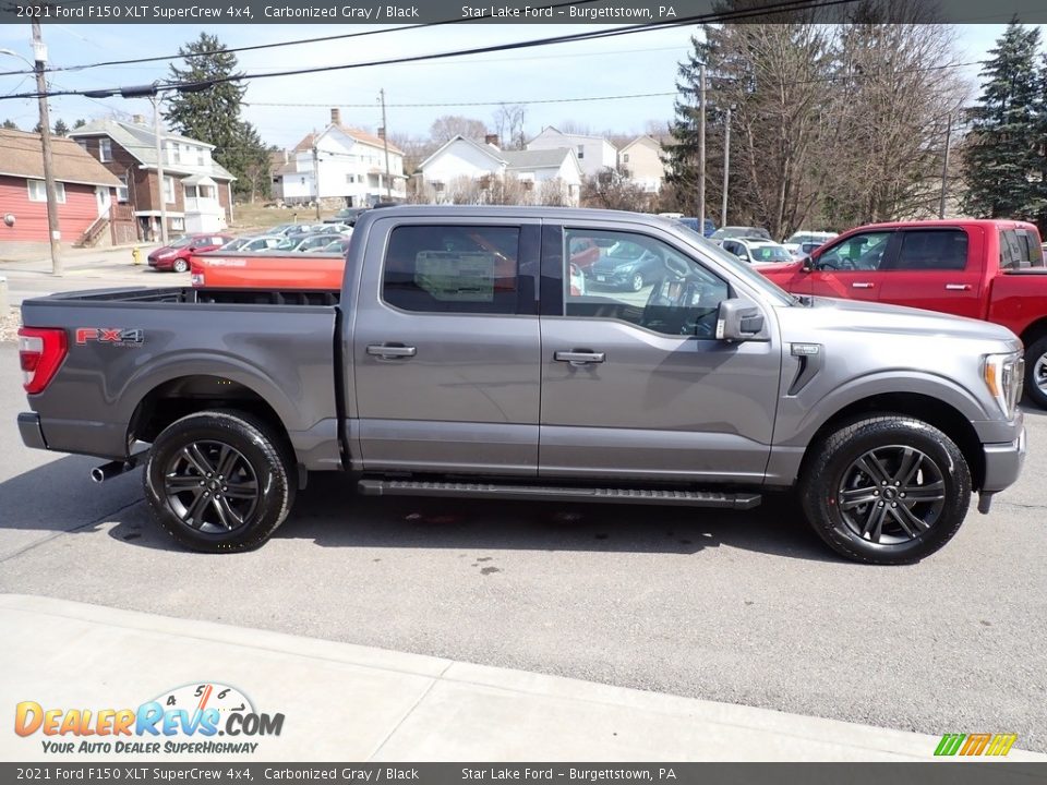 2021 Ford F150 XLT SuperCrew 4x4 Carbonized Gray / Black Photo #6